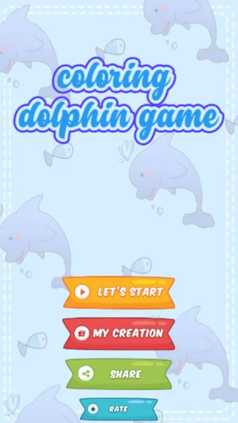 dolphin coloring game (дельфин раскраска игра)  [МОД Unlimited Money] Screenshot 5