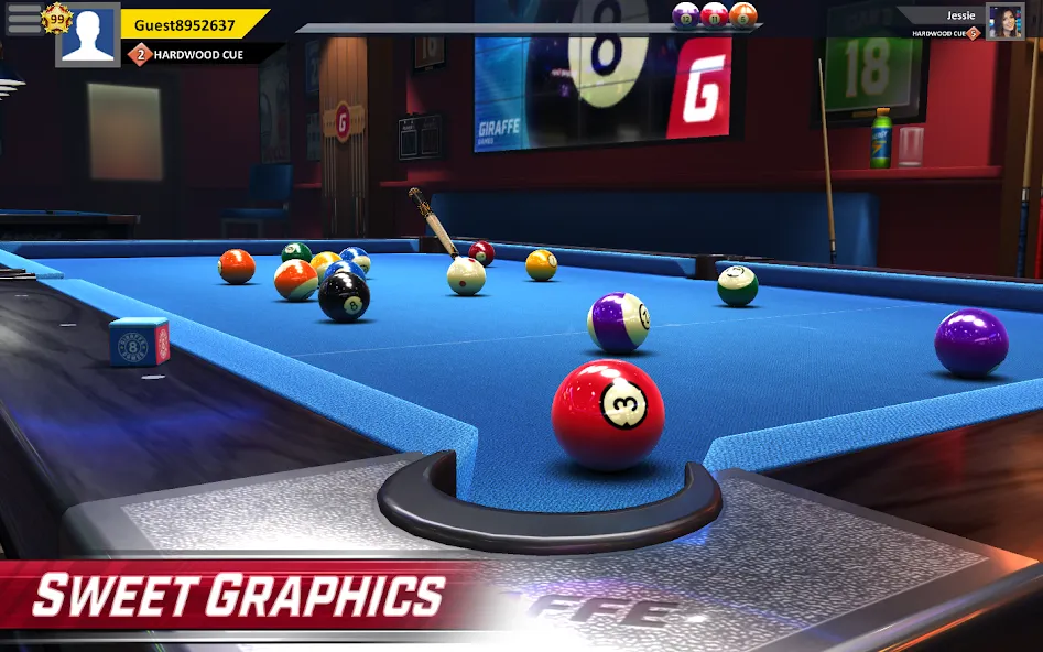 Pool Stars - 3D Online Multipl (Пул Старс)  [МОД Много денег] Screenshot 1