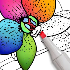 Скачать взлом Coloring for adults offline  [МОД Menu] - последняя версия apk на Андроид