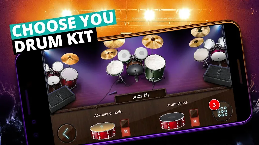 Drum Kit Music Games Simulator  [МОД Unlocked] Screenshot 4