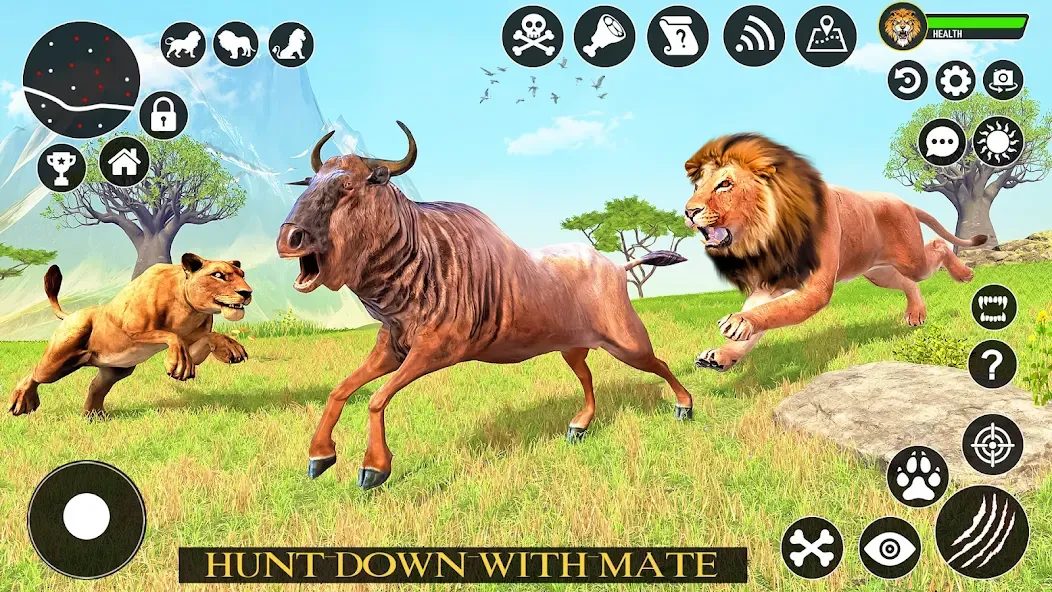 Ultimate Lion Simulator Game (Лайон Симулятор)  [МОД Unlocked] Screenshot 4