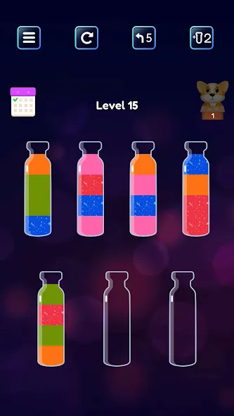 Soda Sort: Water Color Puzzle (Сода Сорт)  [МОД Unlocked] Screenshot 3