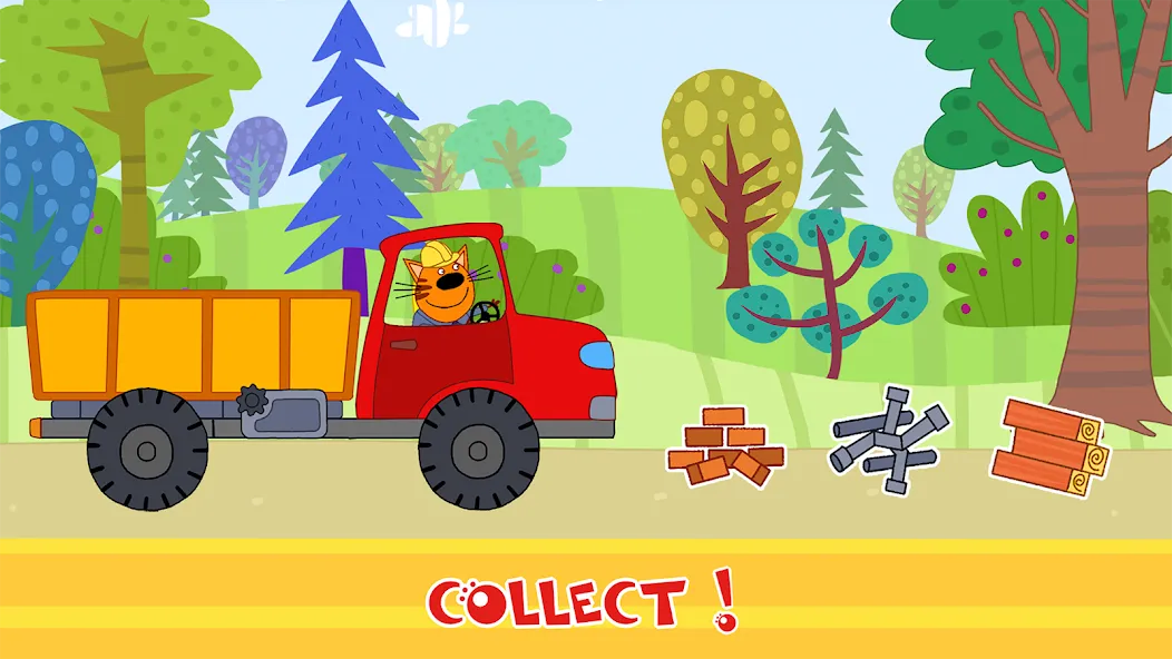 Kid-E-Cats Cars, Build a house  [МОД Unlimited Money] Screenshot 4