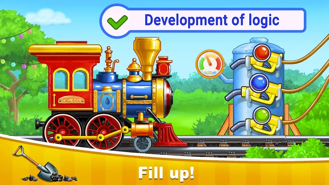 Train Games for Kids: station  [МОД Много денег] Screenshot 2