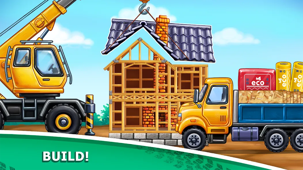 Truck games - build a house  [МОД Много денег] Screenshot 4