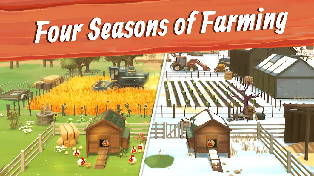 Big Farm: Mobile Harvest (Биг Фарм)  [МОД Unlimited Money] Screenshot 2