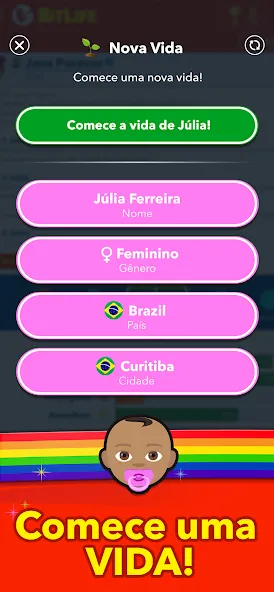 BitLife BR - Simulação de vida (БитЛайф БР)  [МОД Menu] Screenshot 1