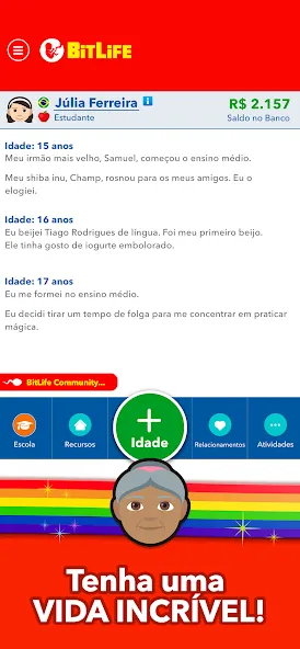 BitLife BR - Simulação de vida (БитЛайф БР)  [МОД Menu] Screenshot 4