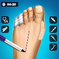 Взлом Hospital Surgeon: Doctor Game  [МОД Mega Pack] - полная версия apk на Андроид