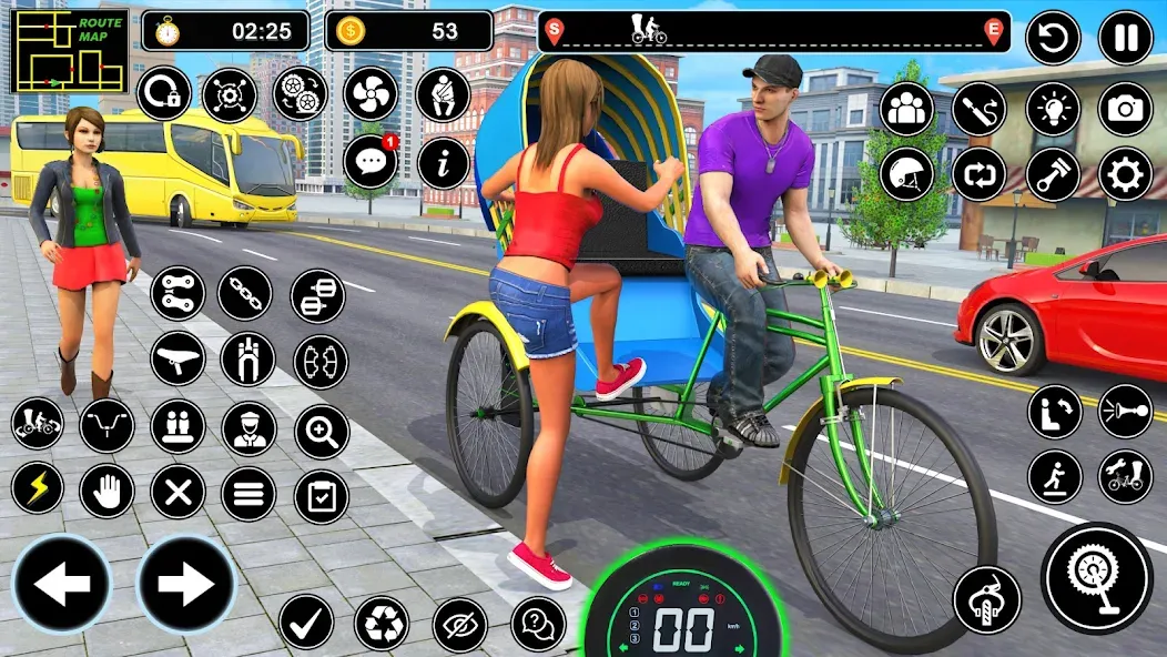 BMX Cycle Games 3D Cycle Race (игры на велосипеде 3D гонка)  [МОД Бесконечные монеты] Screenshot 2