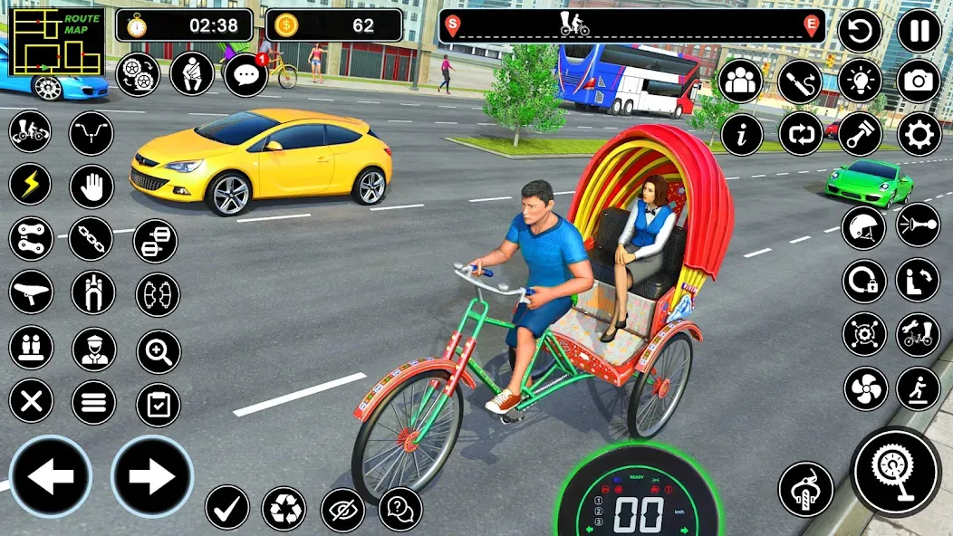 BMX Cycle Games 3D Cycle Race (игры на велосипеде 3D гонка)  [МОД Бесконечные монеты] Screenshot 3