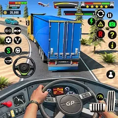 Скачать взломанную Truck Driving Euro Truck Game  [МОД Бесконечные деньги] - последняя версия apk на Андроид