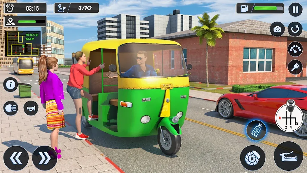 Tuk Tuk Auto Driving Games 3D  [МОД Много денег] Screenshot 4