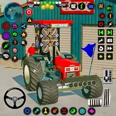 Взломанная Tractor Driving - Tractor Game  [МОД Много денег] - стабильная версия apk на Андроид