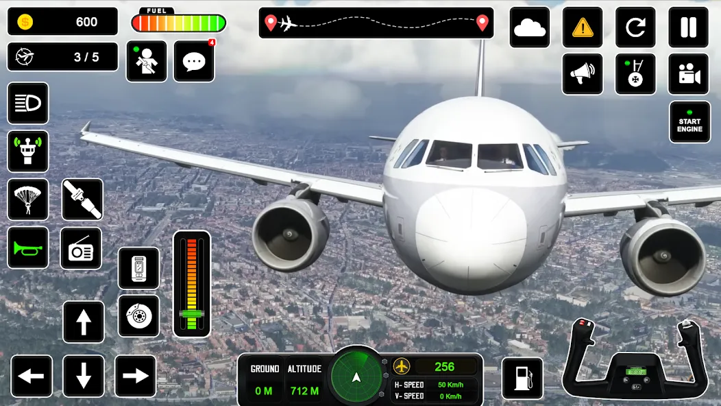 Pilot Simulator: Airplane Game  [МОД Бесконечные деньги] Screenshot 2