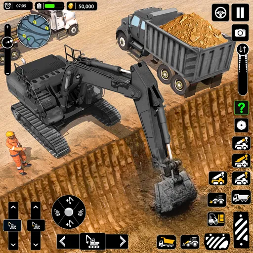 Snow Offroad Construction Game  [МОД Меню] Screenshot 1