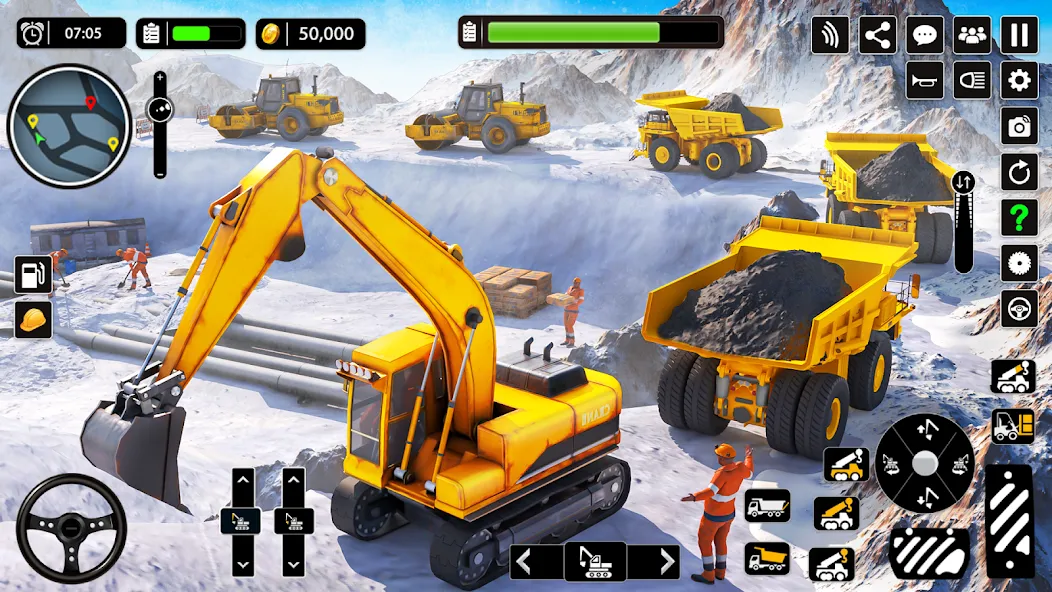 Snow Offroad Construction Game  [МОД Меню] Screenshot 2