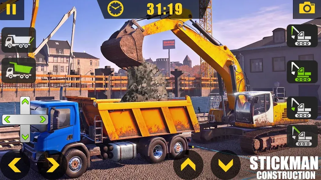 Builder City Construction Game (ткман Городское Строительство)  [МОД Unlocked] Screenshot 5