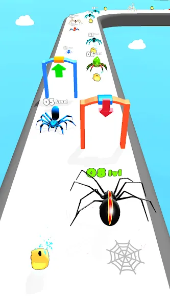 Insect Run - Spider Evolution (Инсект Эволюшн Ран)  [МОД Mega Pack] Screenshot 1