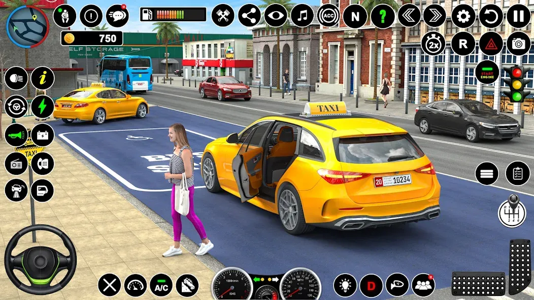 Russian Taxi Driving Simulator  [МОД Много денег] Screenshot 4