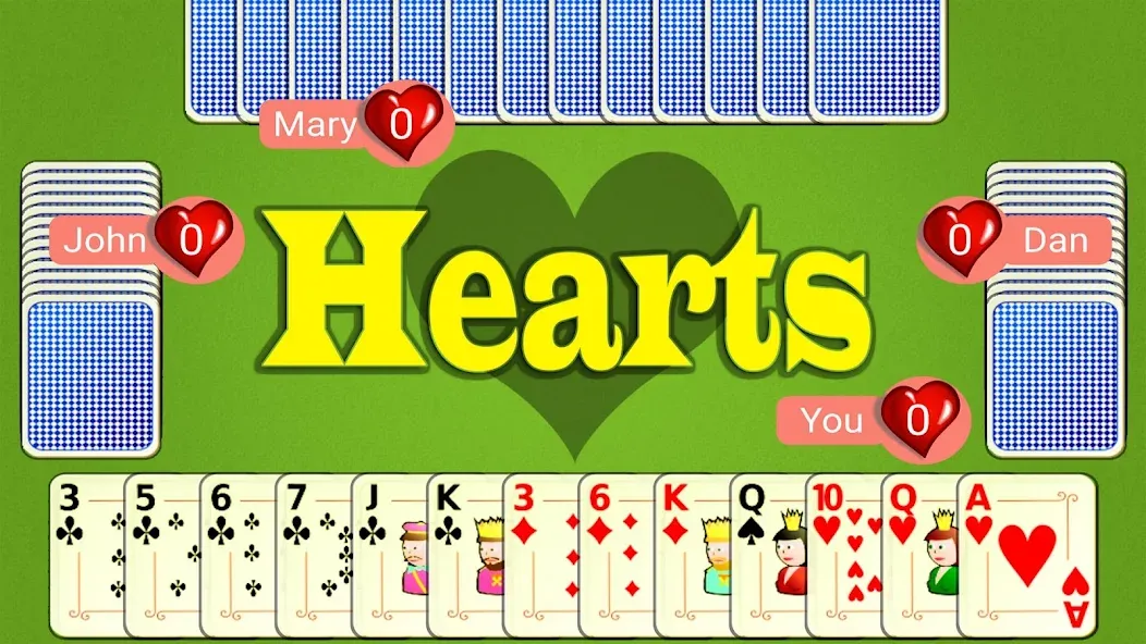 Hearts Mobile  [МОД Бесконечные монеты] Screenshot 1