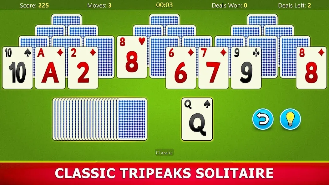 TriPeaks Solitaire Mobile  [МОД Unlimited Money] Screenshot 1