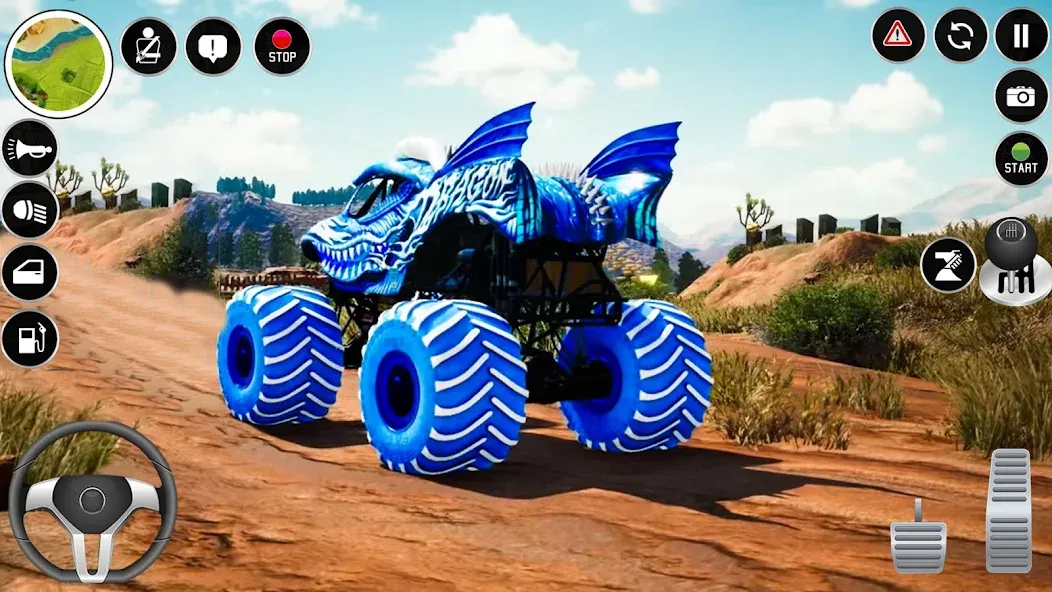 Extreme Monster Truck Game 3D (Монстр Трак Экстремальные Игры)  [МОД Mega Pack] Screenshot 5