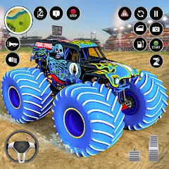 Скачать взлом Extreme Monster Truck Game 3D (Монстр Трак Экстремальные Игры)  [МОД Mega Pack] - стабильная версия apk на Андроид