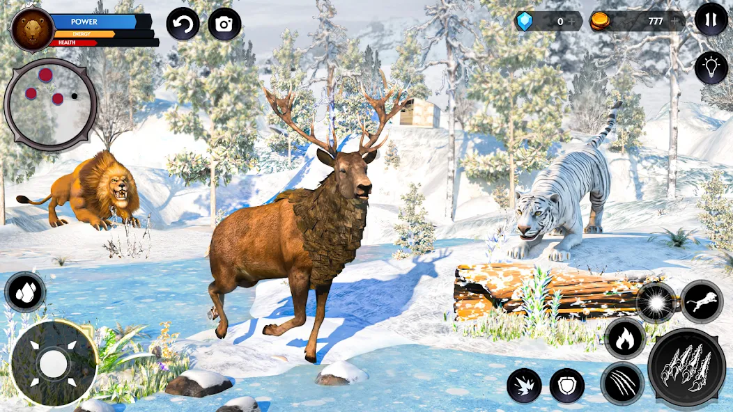 Lion Simulator Wild Lion Games  [МОД Все открыто] Screenshot 1