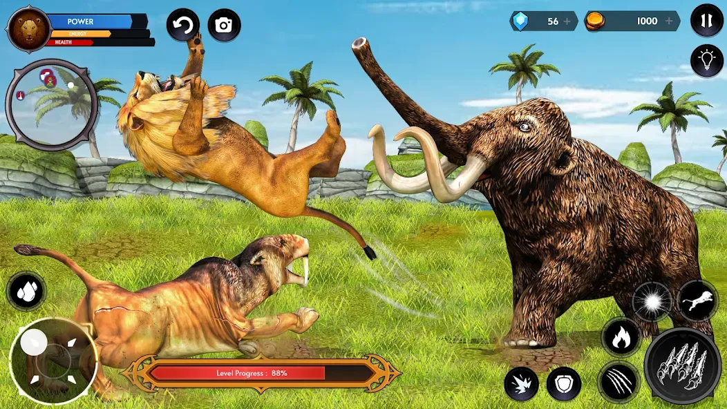 Lion Simulator Wild Lion Games  [МОД Все открыто] Screenshot 5