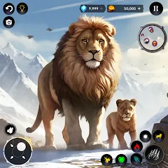 Взлом Lion Simulator Wild Lion Games  [МОД Все открыто] - последняя версия apk на Андроид