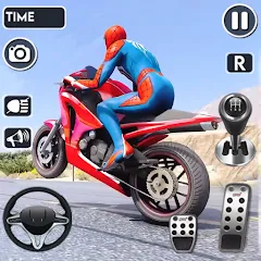 Скачать взломанную Spider Bike Stunt 3D Mega Ramp  [МОД Все открыто] - полная версия apk на Андроид