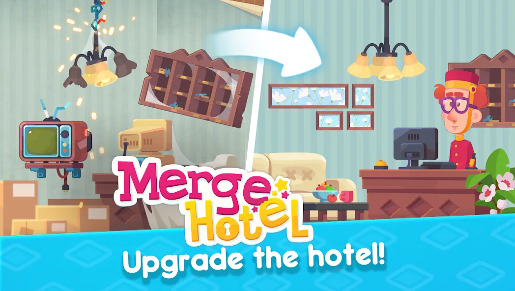 Merge Hotel: Family Story Game (Мердж Отель)  [МОД Много денег] Screenshot 3