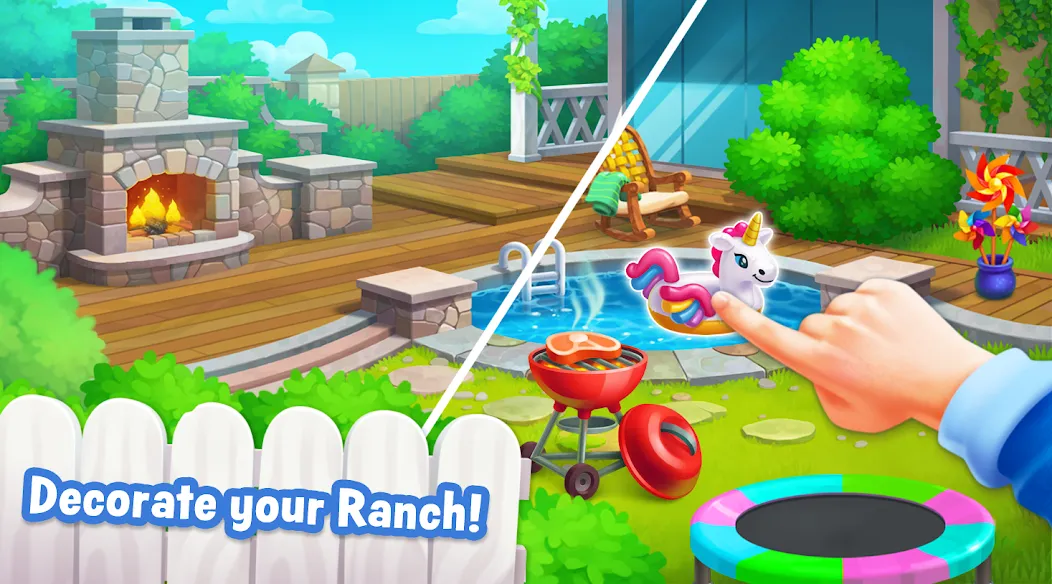 Ranch Adventures: Amazing Matc  [МОД Много монет] Screenshot 1