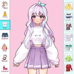 Взлом Anime Dress Up and Makeup Game  [МОД Меню] - полная версия apk на Андроид