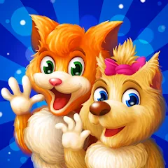 Скачать взломанную Cat & Dog Story Adventure Game  [МОД Бесконечные монеты] - последняя версия apk на Андроид