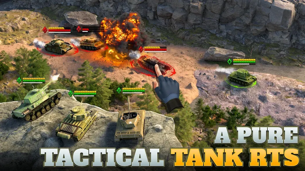 Tanks Charge: Online PvP Arena (Танковая атака)  [МОД Все открыто] Screenshot 1