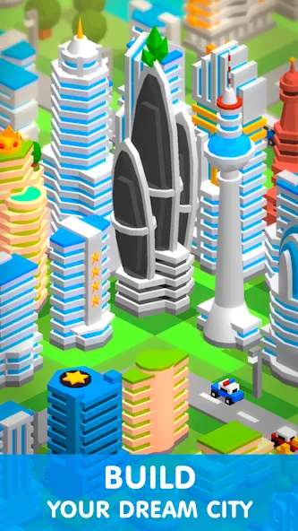 Tap Tap: Idle City Builder Sim  [МОД Бесконечные монеты] Screenshot 1