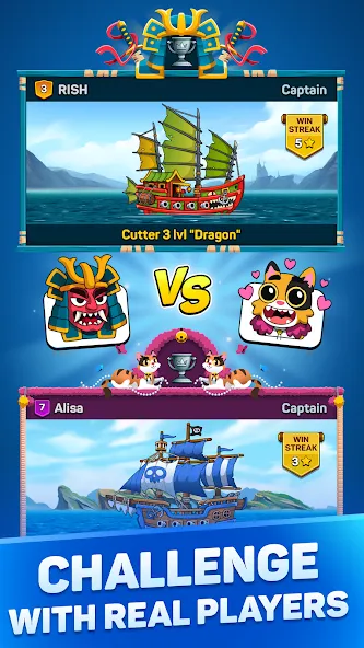 Pirates & Puzzles：Ship Battles  [МОД Меню] Screenshot 4