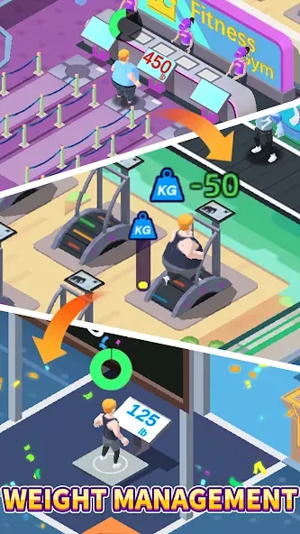 Fitness Club Tycoon (Фитнес Клуб Тайкун)  [МОД Menu] Screenshot 1