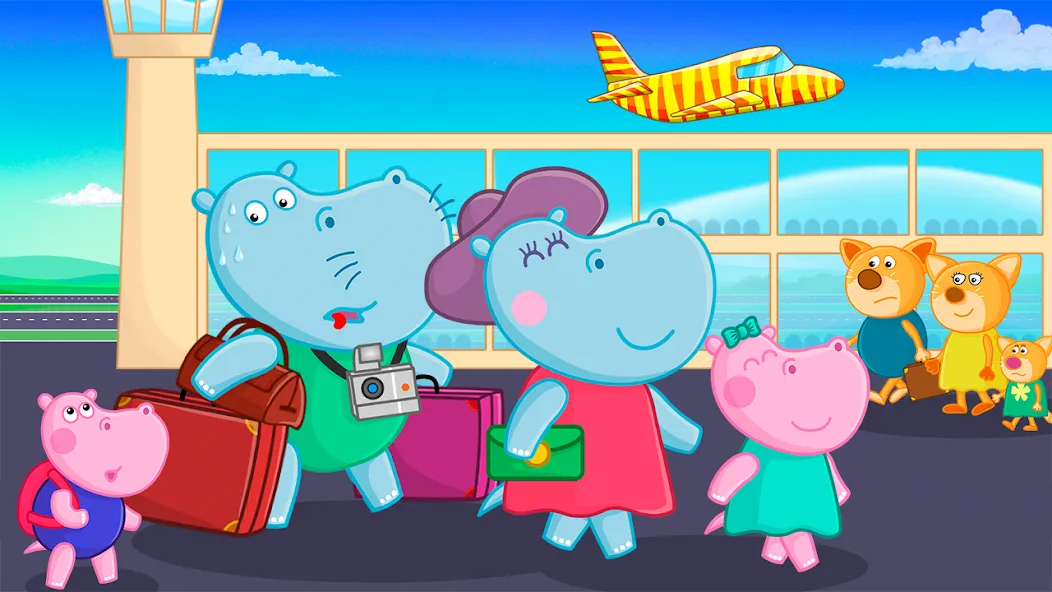 Hippo: Airport Profession Game  [МОД Много денег] Screenshot 4