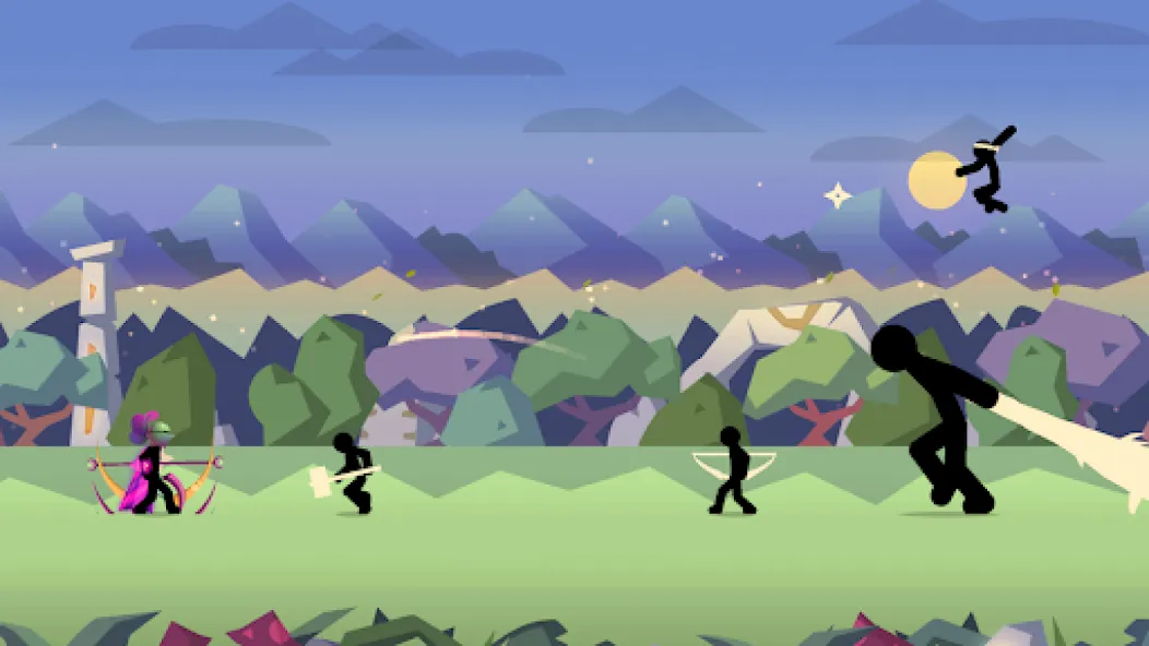 Stick Fight: Shadow Archer (Стк Файт)  [МОД Меню] Screenshot 2