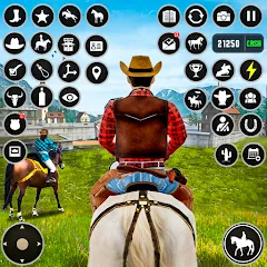 Скачать взломанную Horse Riding Rivals Horse Race (ХорсРайдинг Ривалс Лошадиные скачки)  [МОД Unlimited Money] - полная версия apk на Андроид