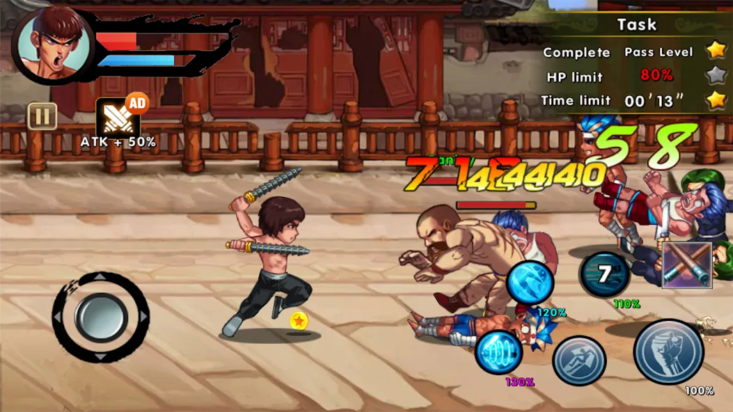 Kung Fu Attack: Final Fight (Кунгфу Атака)  [МОД Unlimited Money] Screenshot 4