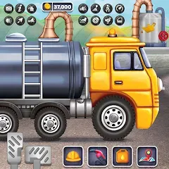 Взлом Oil Tanker Truck Games  [МОД Много монет] - стабильная версия apk на Андроид