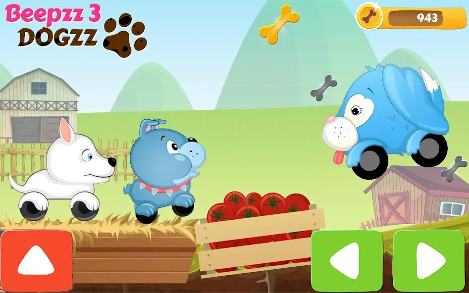 Racing games for kids - Dogs  [МОД Все открыто] Screenshot 2