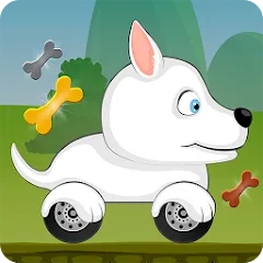 Взломанная Racing games for kids - Dogs  [МОД Все открыто] - полная версия apk на Андроид