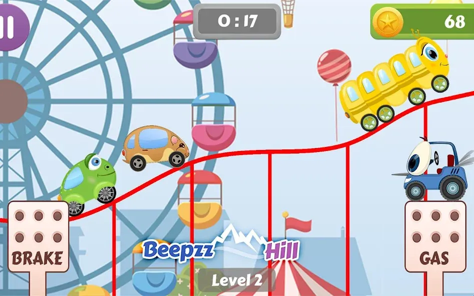 Car Racing game for toddlers  [МОД Бесконечные деньги] Screenshot 1