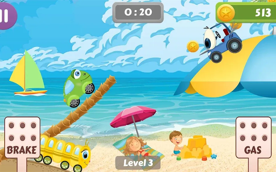 Car Racing game for toddlers  [МОД Бесконечные деньги] Screenshot 4