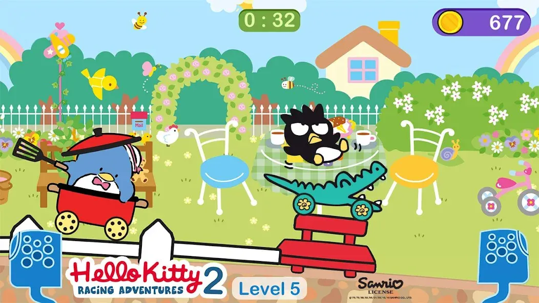 Hello Kitty games - car game  [МОД Бесконечные монеты] Screenshot 5